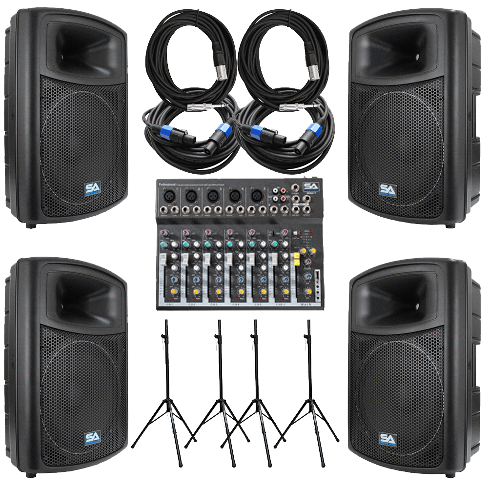 Mixer Packages Power Mixers, Amps, Stands, Mains Seismic Audio