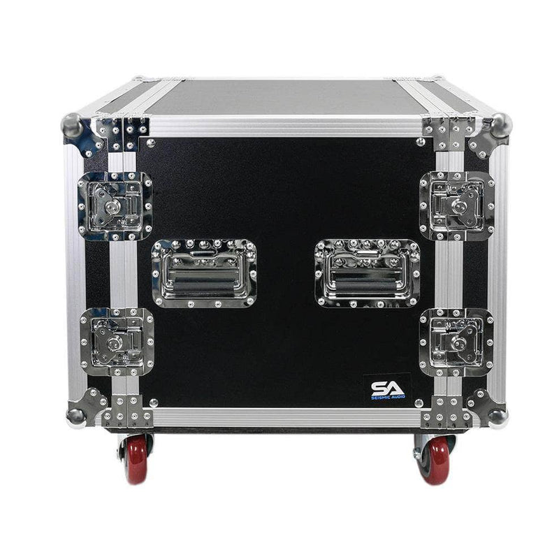 SA-PTR-10UC - 10 Space Pro Audio DJ Road Rack Case with Casters - Pro Tour Grade - Image 1 of 9