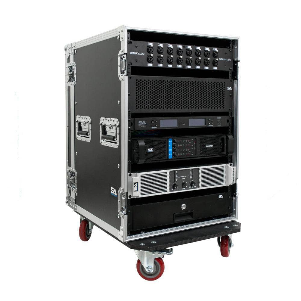 16 Space ATA Rack Case with Casters Wheels | 16U 19