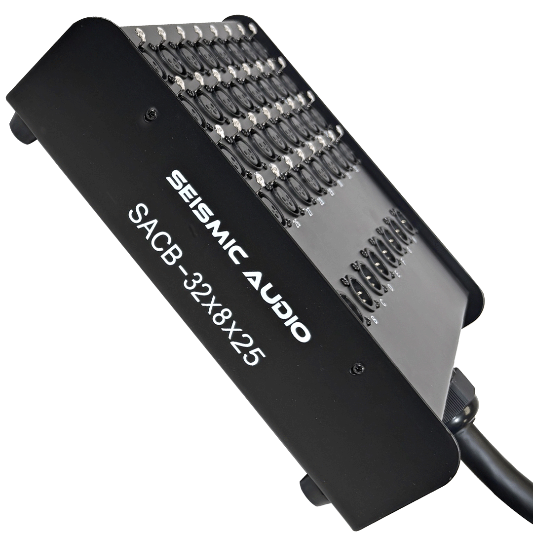32 Channel XLR Low Profile Snake Cable with Stage Box | 8 Channel