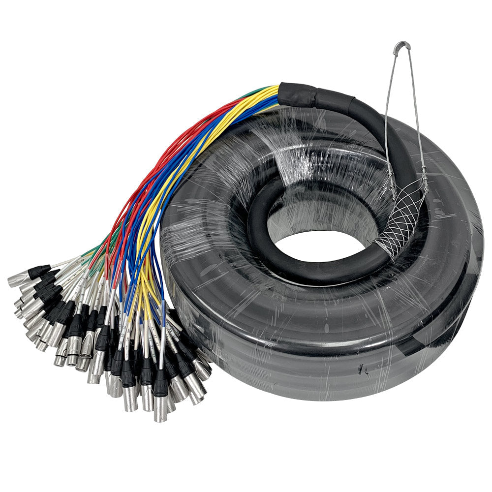 48 Channel XLR Color Coded Snake Cable with Stage Box | 8 Channel