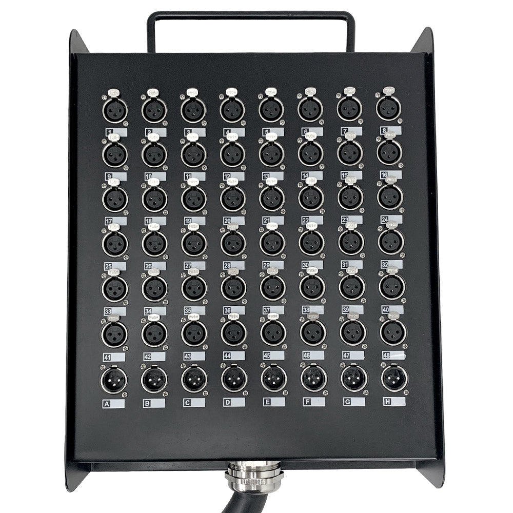 48 Channel XLR Color Coded Snake Cable with Stage Box | 8 Channel