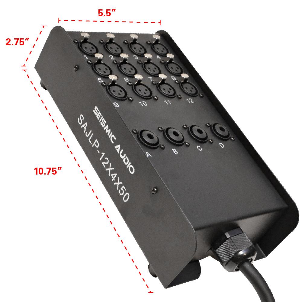 Buy Seismic Audio - SALS-16x8x100 - 16 Channel 100' Pro Stage XLR Snake