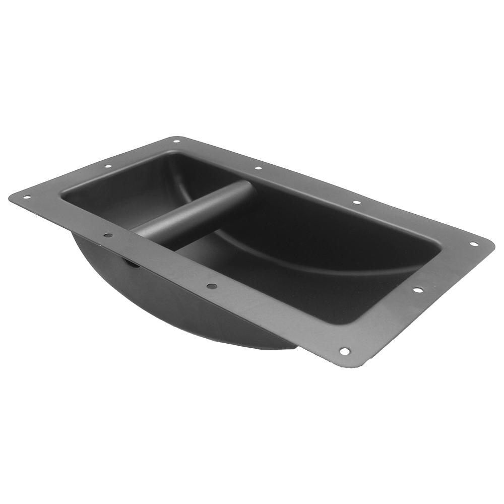 Extra Long Black Metal Recessed handle for PA/DJ Speakers