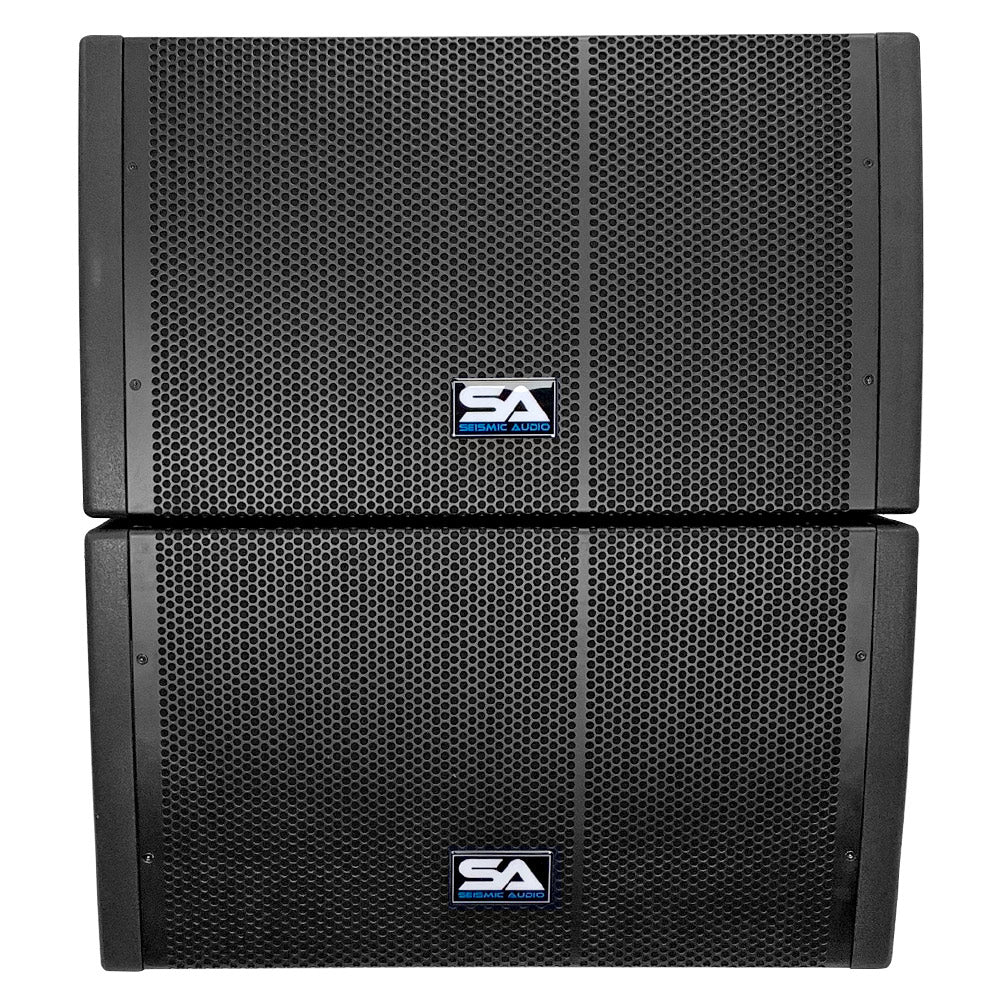 Seismic Audio SALA-210-Pair Passive Line Array Speakers – Dual 10", 4 Ohm, Pair