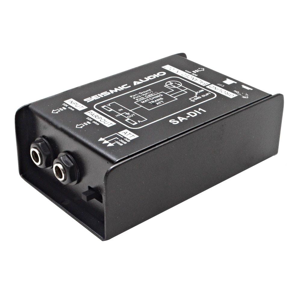 Pair of Passive Direct Box with Ground Lift and Attenuator Switch