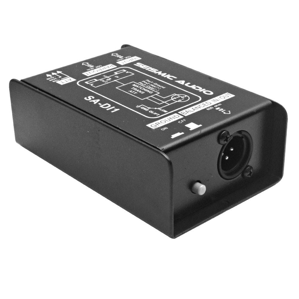 Passive Direct Box with Ground Lift and Attenuator Switch | DI Box