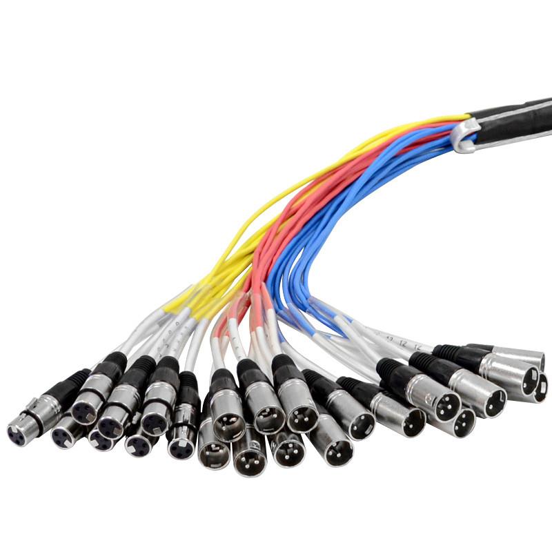 16 Channel XLR Color Coded Snake Cable with Stage Box | 8 Channel