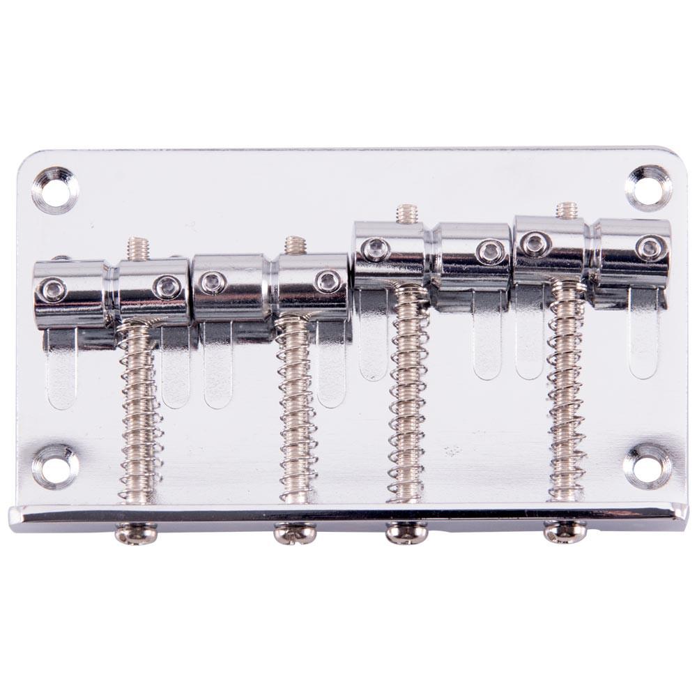 Chrome Bass Guitar Bridge for Precision Style and Jazz Bass