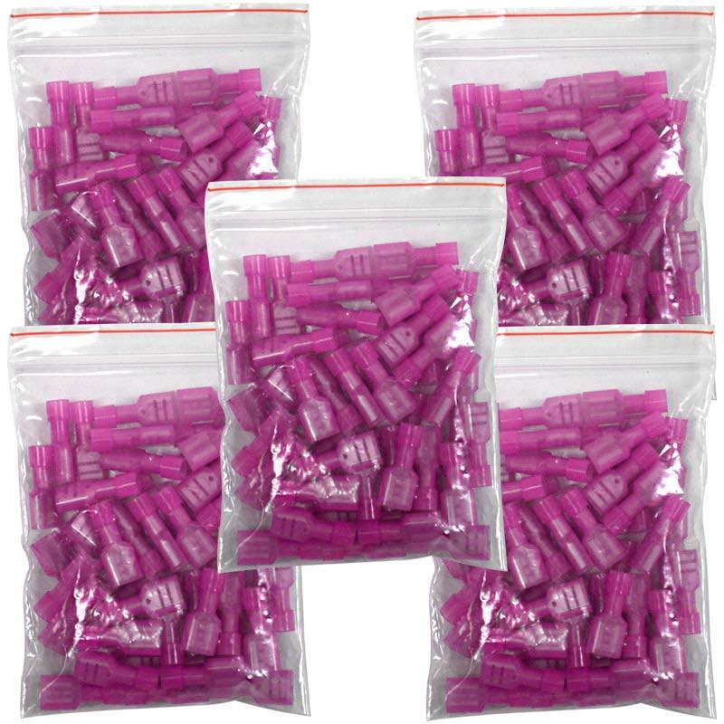 100) 22-18 Gauge .187 Tab Nylon Fully Insulated Male Quick Disconnect 100) 22-18 Gauge .187 Tab Nylon Fully Insulated Male Quick Disconnect
