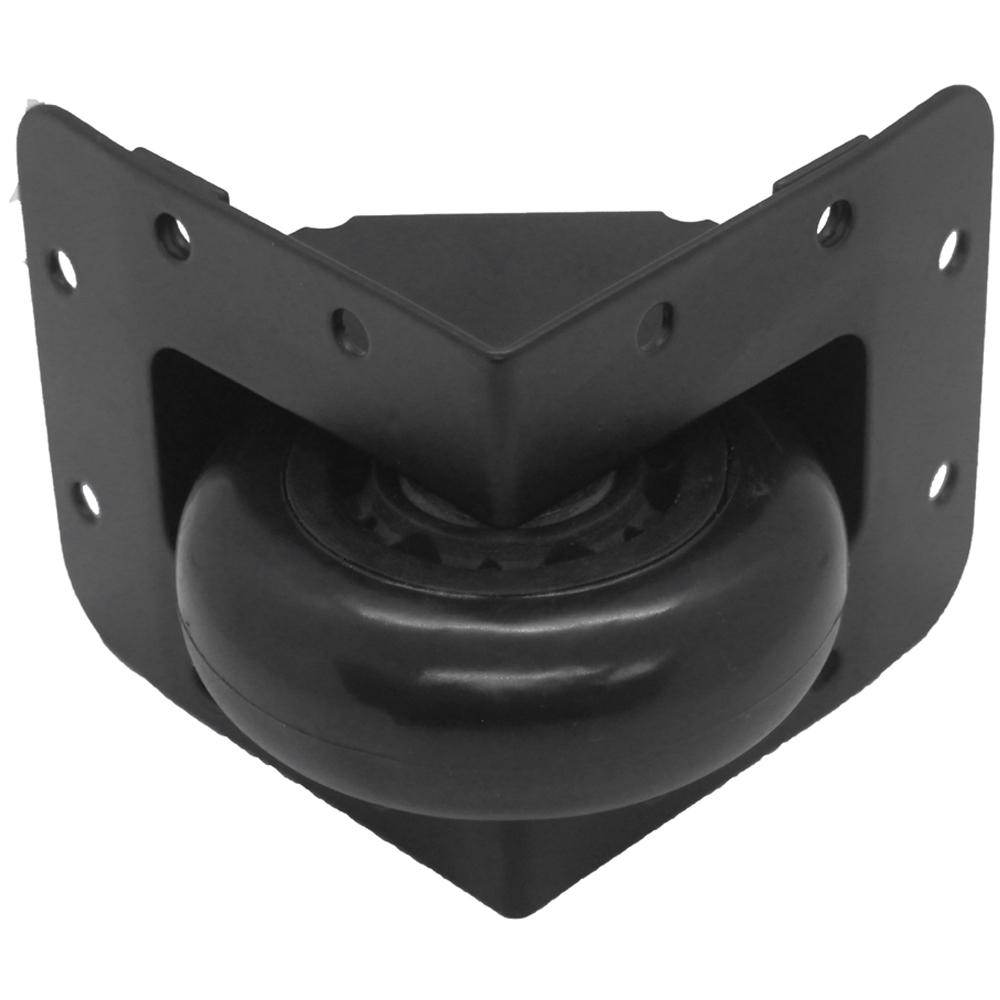 Black Recessed Tilt Caster & Housing for PA DJ Speaker Seismic Audio