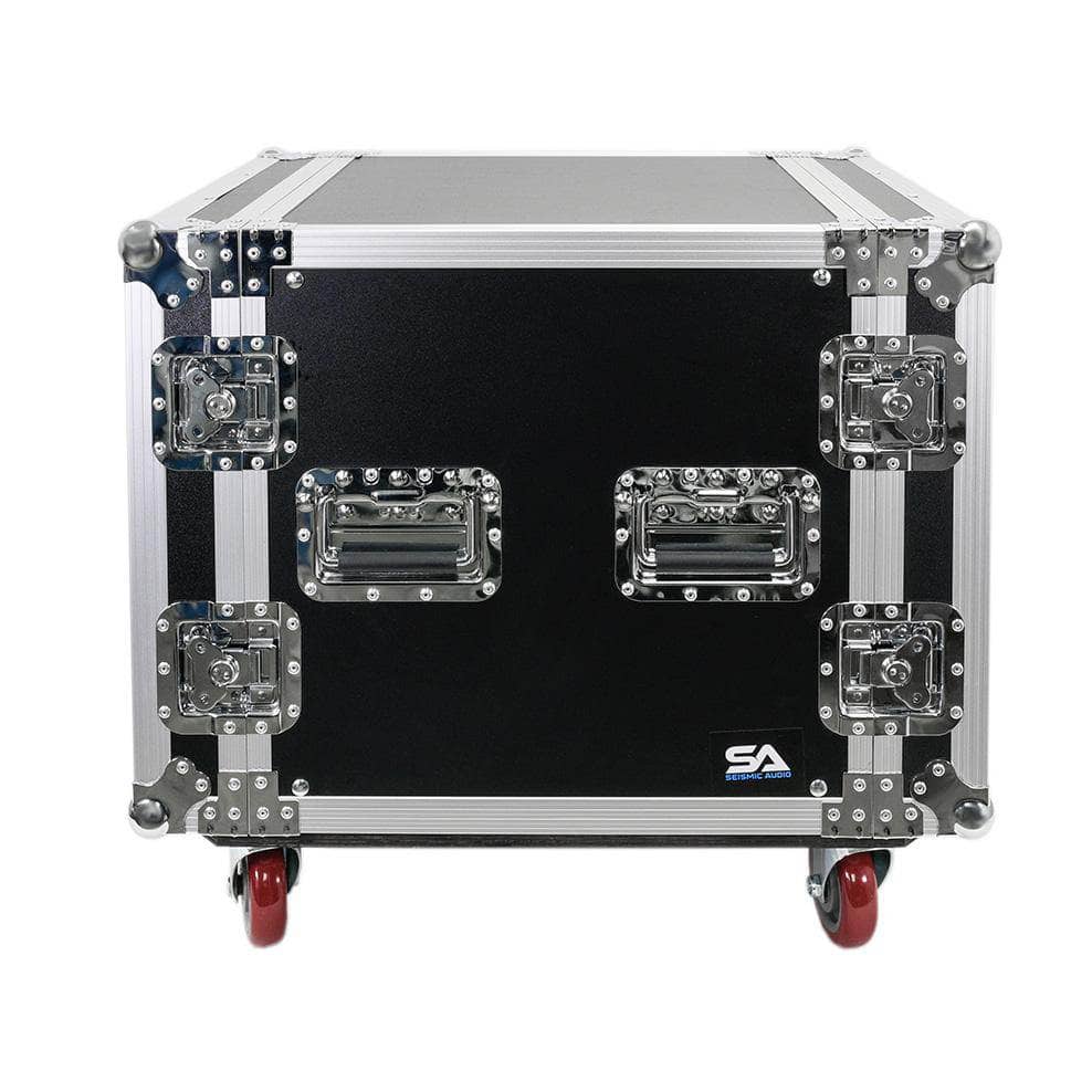 10U Rack Case | 10 Space Rack with Casters / Wheels | 19