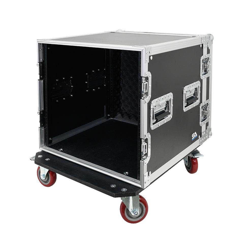 10U Rack Case | 10 Space Rack with Casters / Wheels | 19