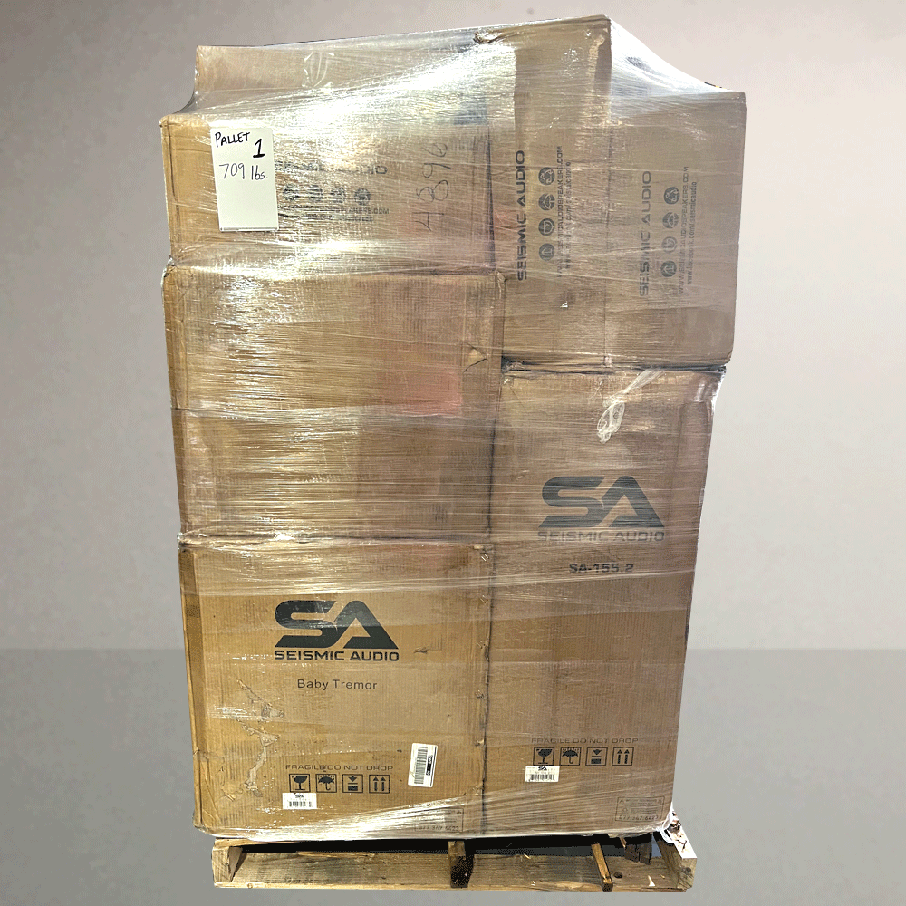 Mixed Lot 001/002 - 2 Pallets of Pro Audio Equipment- Speakers DJ - Su ...