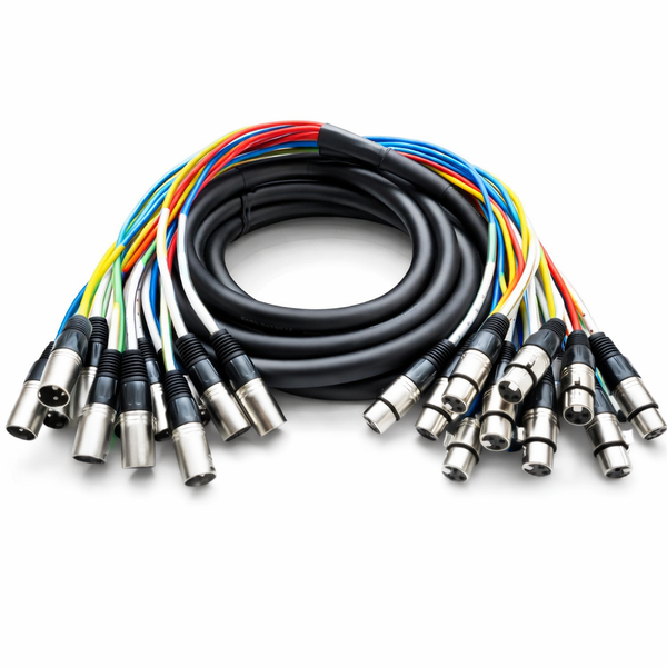 ケーブル・シールド Reference Cables RMCS01 (XLR-XLR) 10m XLR Snake Cable | 12 Channel Snakes | Color Code Snake Cable | 10