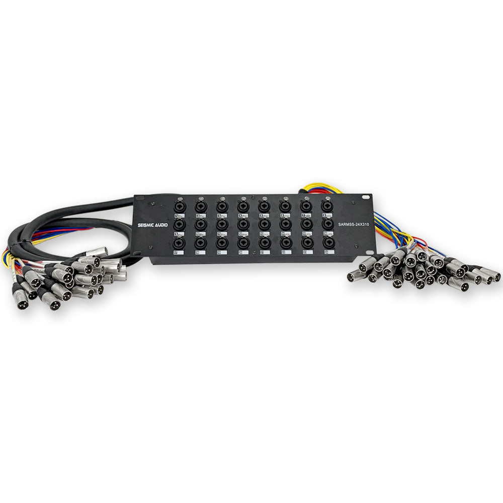 Xlr Splitter Rack 24 Channel Rack Mountable XLR TRS Combo Send Splitter Snake with one 3 ...