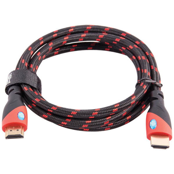Gold Premium 5' High Speed HDMI Cable with Ethernet - Red/Black