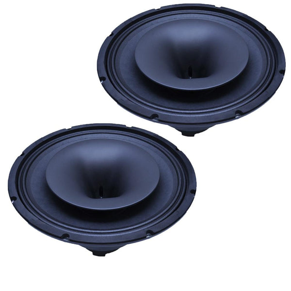 Pair of 15 Inch Coaxial Steel Frame Speaker Drivers | 70 ounce