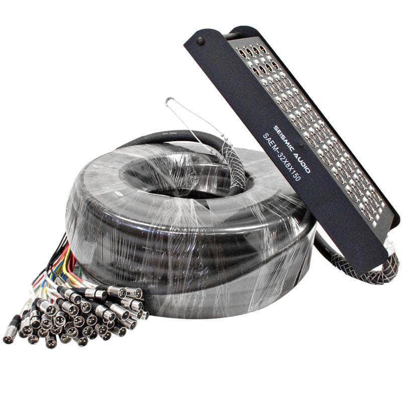 32 Channel XLR Color Coded Snake Cable with Stage Box | 8 Channel