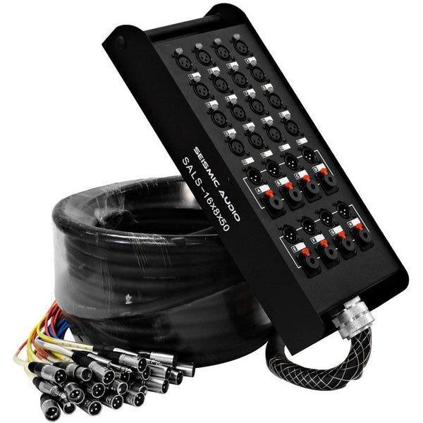 Snake Cable | 16 Channel Sends | 8 Returns (4 XLR and 4 TRS) | XLR