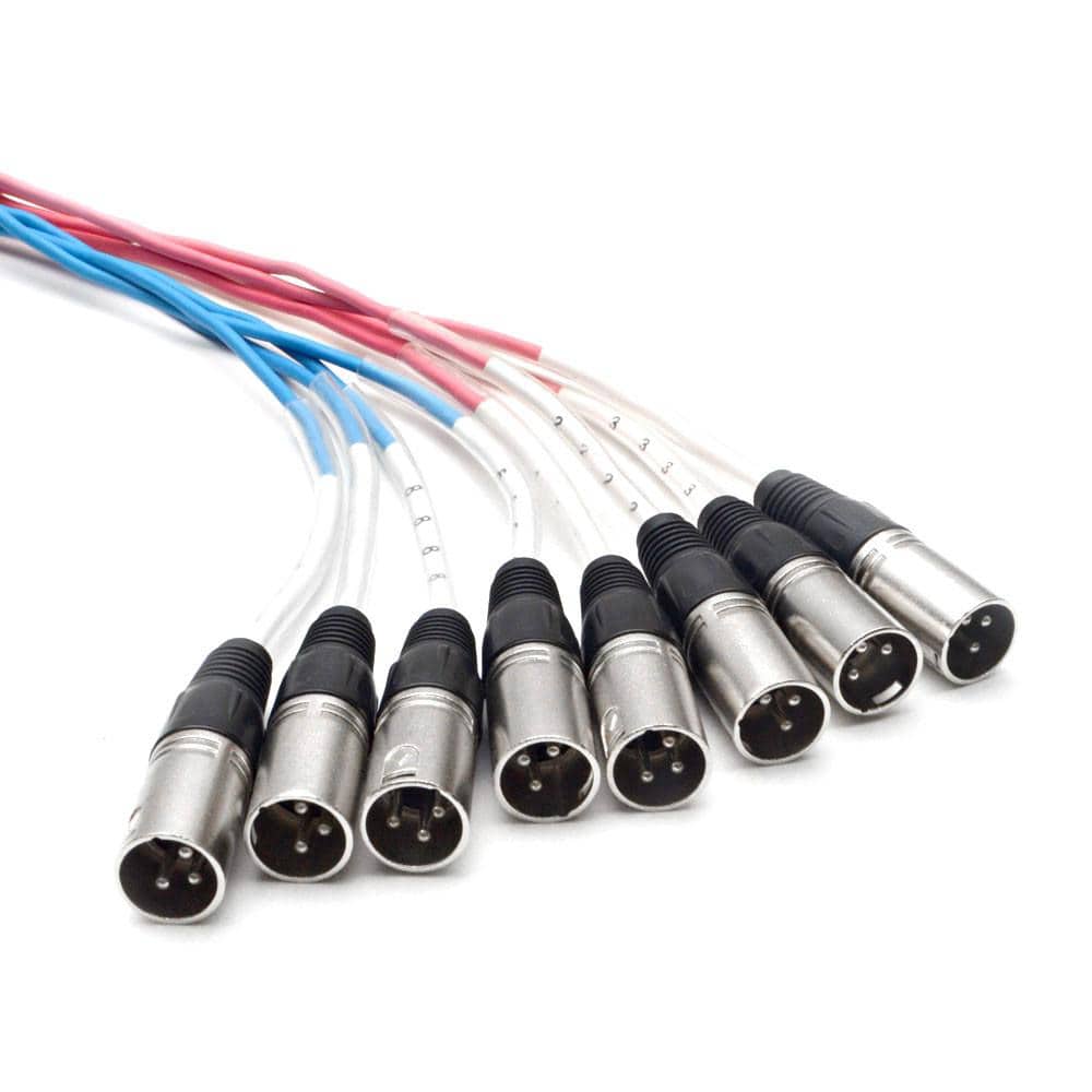 XLR Snake Cable | 8 Channel Snakes | Color Code Snake Cable | 50 Feet ...