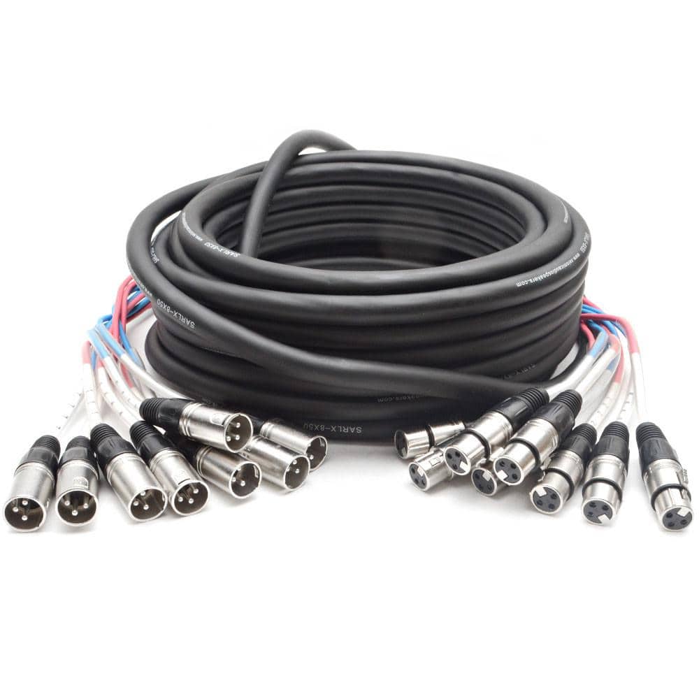 Audio Snake Color Code XLR Snake Cable | 8 Channel Snakes | Color Code Snake Cable | 50 Feet ...