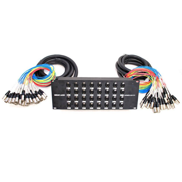 Rack Mountable 32 Channel XLR TRS Combo Send Splitter Snake with