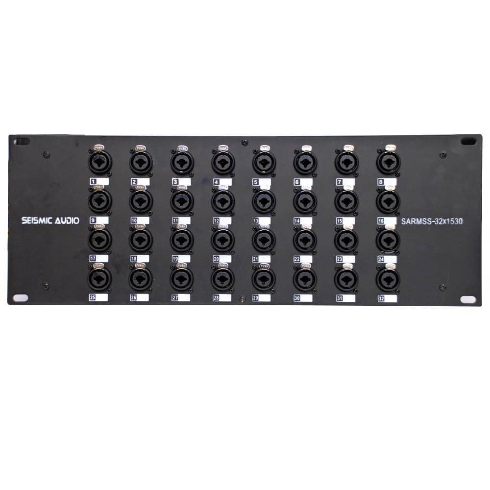 Rack Mountable 32 Channel XLR TRS Combo Send Splitter Snake with a 15 ...