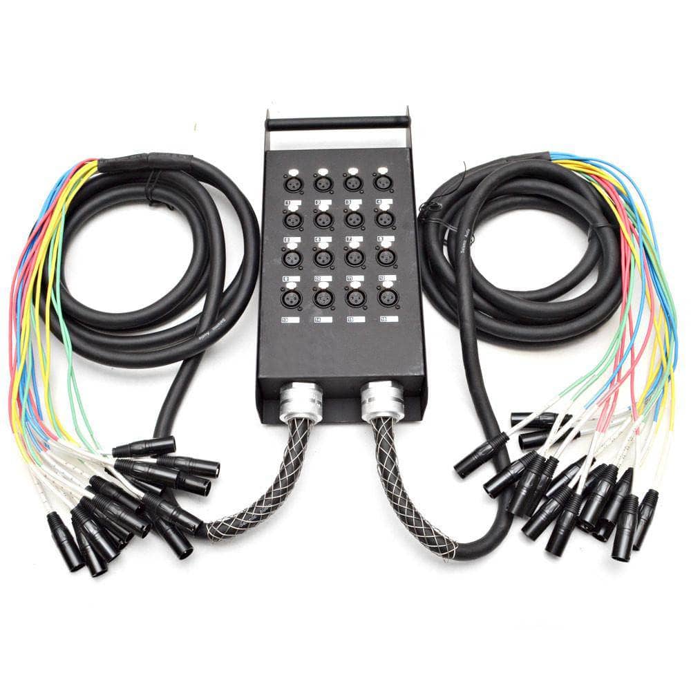16 Channel XLR Send Splitter Snake with two 15' fantail trunks | Pro ...