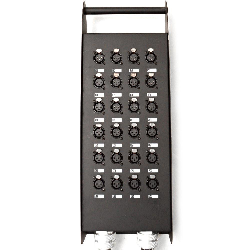 24 Channel XLR Send Splitter Snake with two 15' fantail trunks | Pro ...