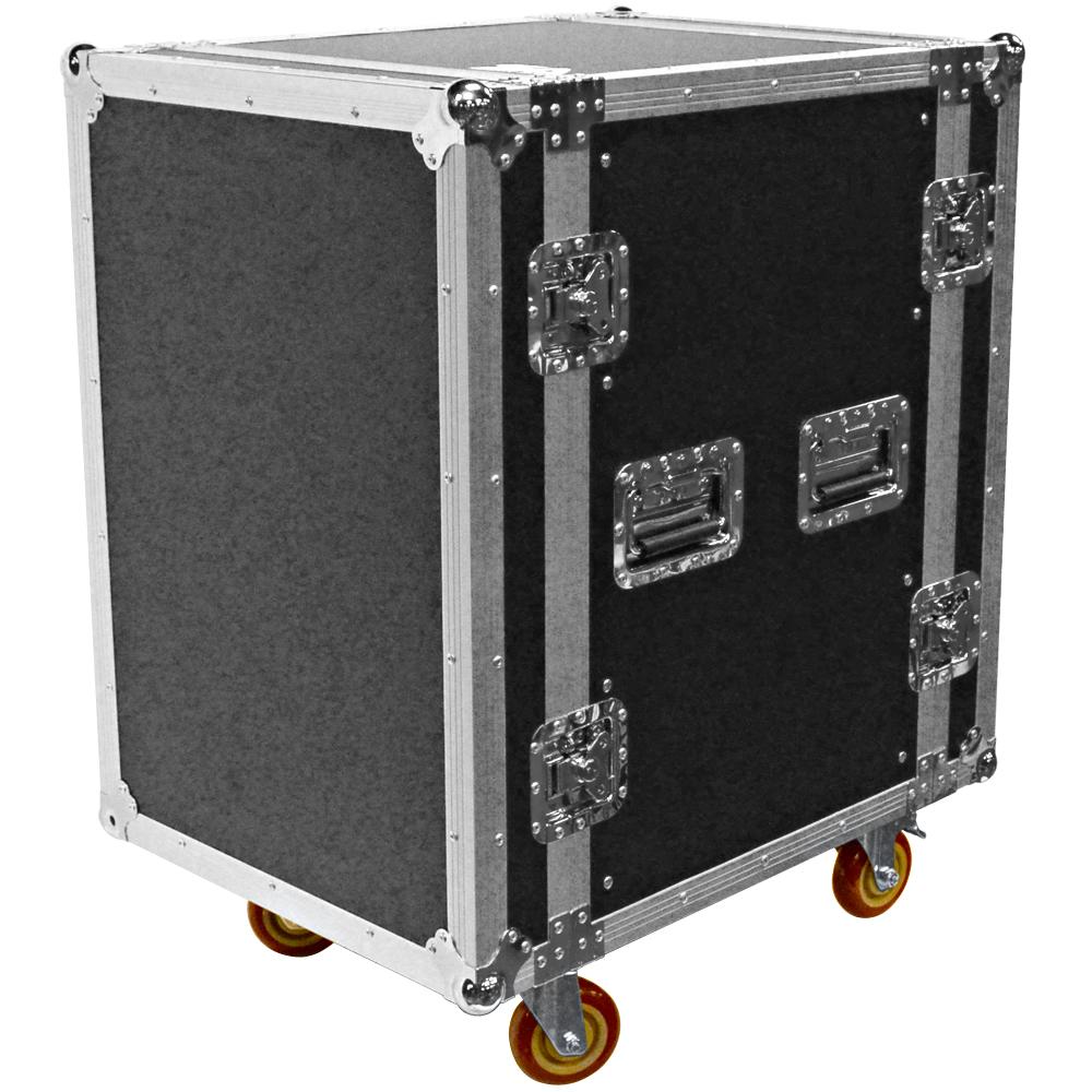 AxcessAbles 16U AV Rack Case with Wheels| Metal Studio Rack Cabinet|  19-Inch Universal Equipment Rack Case| Open-Frame Rack Option| Home Server  Rack