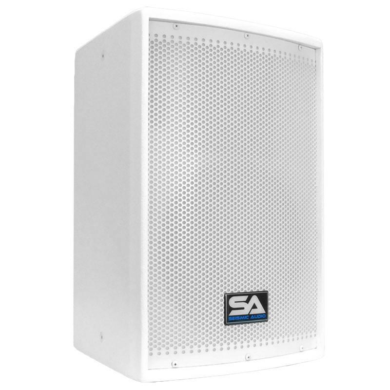 White top powered speakers