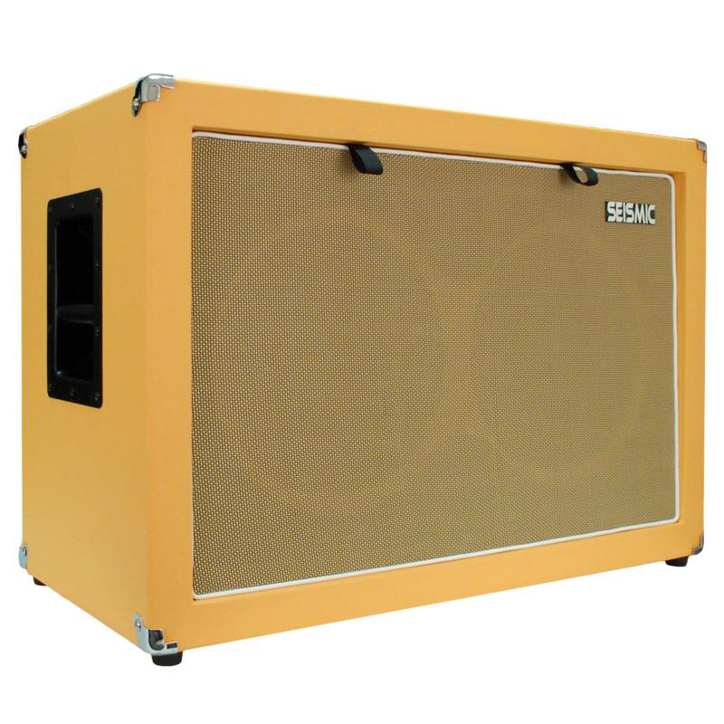 Contemporary 2x12 Empty Guitar Speaker Cabinet Orange Wheat Seismic Audio
