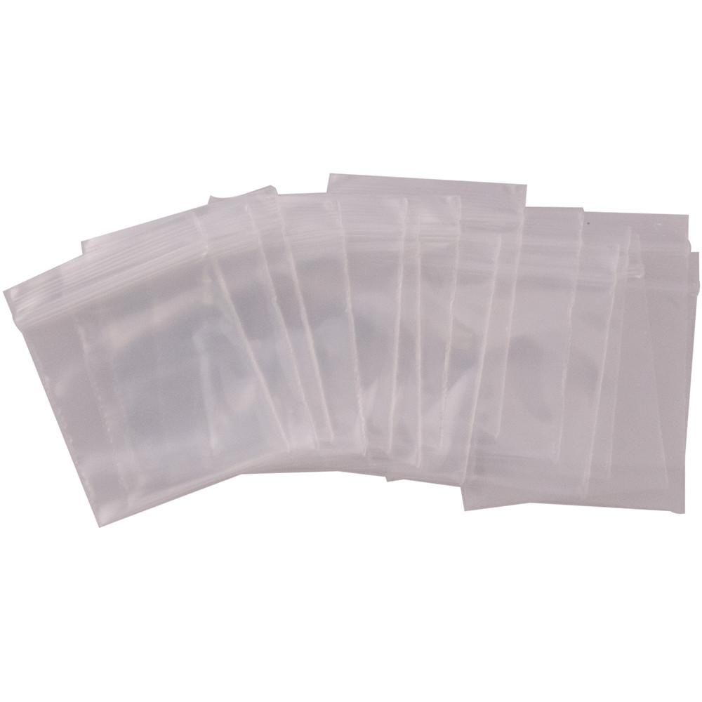 200 Pack of 1 Inch x 1 Inch Clear Reclosable Poly Bags 2 MIL