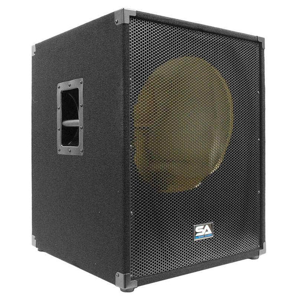 18 inch empty subwoofer cabinet top