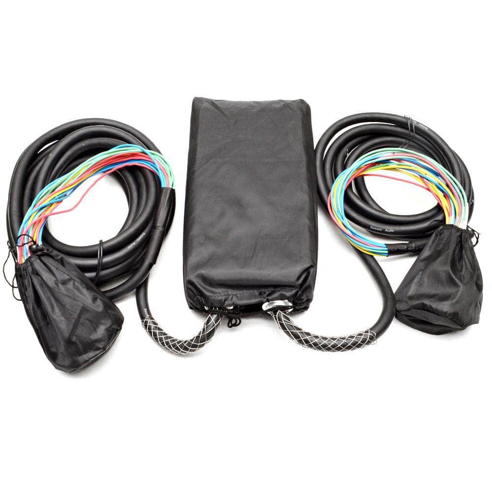 16 Channel XLR Send Splitter Snake with 15' and 30' fantail trunks