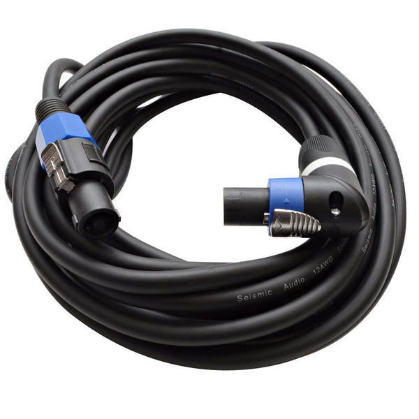 Speakon to Right Angle Speakon Speaker Cables - 25 Feet